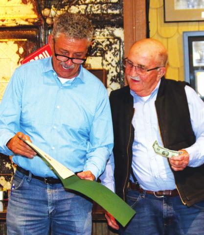 At Friday’s Legislative Luncheon hosted by the Cushing Chamber of Commerce, Oklahoma Representative John Talley and Senator Tom Dugger presented Cushing Emergency Management Director Bob Noltsenmeyer with a proclamation commemorating his half century of service.