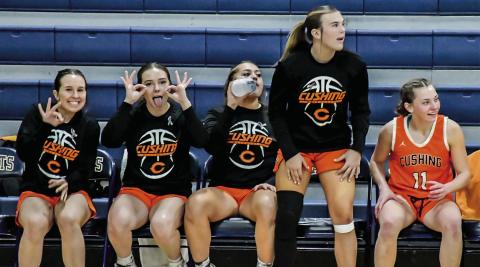 The Lady Tiger bench supporting their team. Photos by Sarah Townes