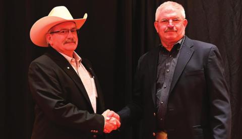 Nathan Anderson and OCA President Byron Yeoman