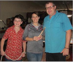 Downtown Cushing Revitalization Association’s Chili Time took place last Friday on Nov. 3. Brooke and Justin Cargill took home the coveted first place spoon and will have bragging rights until the chili competition heats up again next year. Pictured from left: Beau Cargill, Brooke Cargill, and Justin Cargill. Photos by DeAnna Maddox