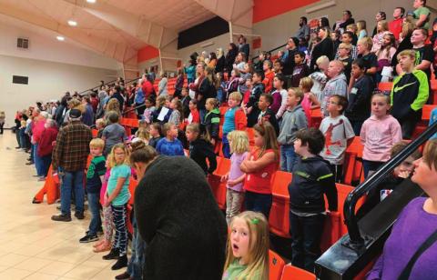 Agra Public School celebrated Veterans Day by holding a special assembly were they honored those who served on Thursday, Nov. 11.