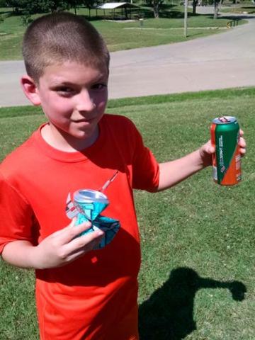 Area youth doing his part