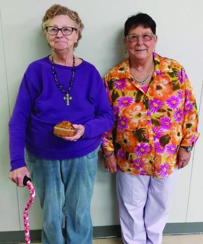 Happy Birthday to July born Cushing Senior Citizen Center patrons Teresa Skinner and Carol Arfman