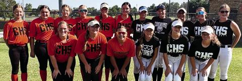 The Cushing Varsity Lady Tigers fastfuitch softball team just held its Orange and Black scrimmage last week. Orange was victorious, 6-4. The Lady Tigers’ first official game of the season will be Monday, Aug. 10, in Cushing, against Davenport at 6 p.m.