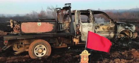 Freedom Hill brush truck lost to fire