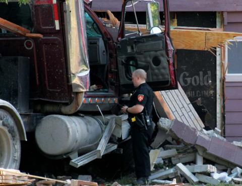 Truck vs House