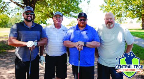 MV Purchasing Team 2 won 1st place in the morning A flight with (L-R) – Kyle Wright, Kip Swaggart, Tom Bybee, and Kerry Ools.