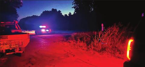 Emergency responders search the Arkansas River below the Keystone Dam on Friday night for a missing toddler.