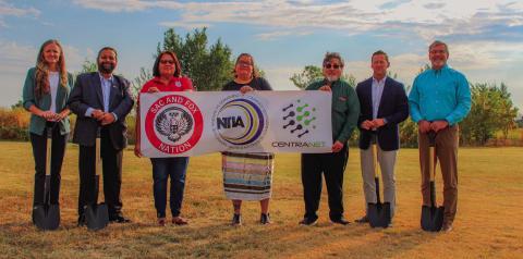 Pictured are Sondra White, Centranet; Sachin Gupta, Centranet; Lana Butler, Sac and Fox Nation Secretary; Jacklyn King, Sac and Fox Nation Tribal Administrator; Boyd Cummings, Sac and Fox Nation IT Director; Hunter Robinson, Centranet; Mark Prather, Centranet.