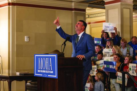 Stitt at MOHA launch