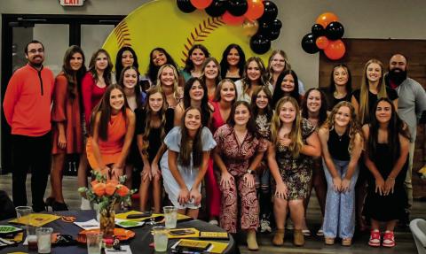 The 2024 CHS Lady Tigers attended the annual fast-itch awards banquet last week with coaches, family and fans. Photos courtesy Nikki York