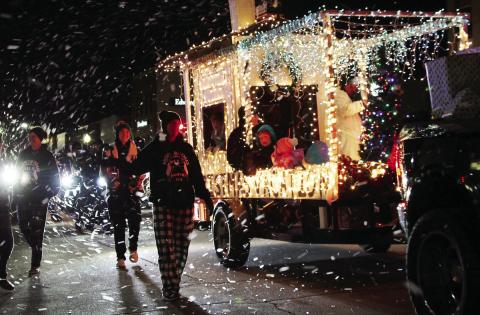 The Naimans MC group made the season merry and bright, bright, bright with a float that would rival the Griswolds’ earning the Mayor’s Choice award in the process.