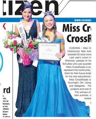 	Miss CrossRoads and Miss CrossRoads Teen crowned