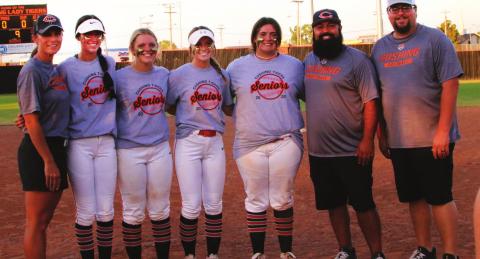 CHS fastpitch senior night