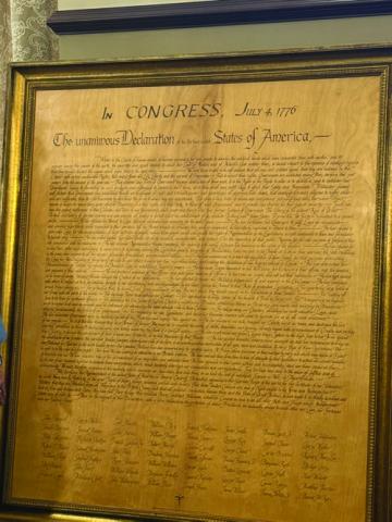 OSU receives gifted copy of the Declaration of Independence