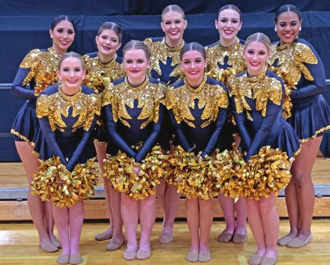The CHS Dance Team’s virtual state entry was good enough to earn them a third place at state overall.They are: front row from left, Jordyn Vaughan, Julia Kendrick, Georgia Griff eth and Ava Babinek. Back row from left Karime Mendez, Carris McDonald, Ryan Gaskins, Tatum Caulfi eld and Peyton Wood.