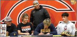 Brody Berlowitz signs his letter of intent to play baseball for the University of Central Okahoma. Photos by Allie Prater.