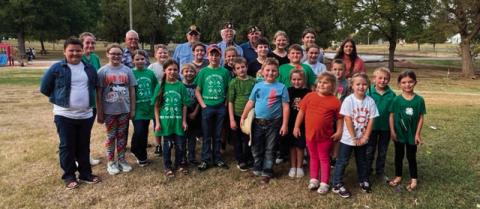 Pictured are Twin Mounds 4H members with American Legion members. Both organizations have done tremendous work for the betterment of their communities.
