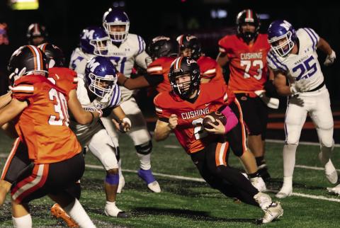 Devin Ford darts through traffic during Thursday’s win over Miami.