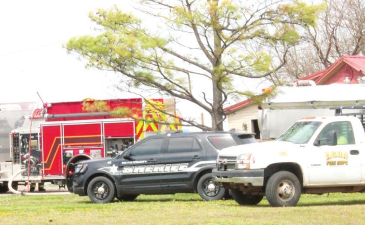 Payne County Sheriff officers, Cushing Fire Department and Agra Fire Department members were all present during a building fire on April 12 south of the town of Agra out on SH18.