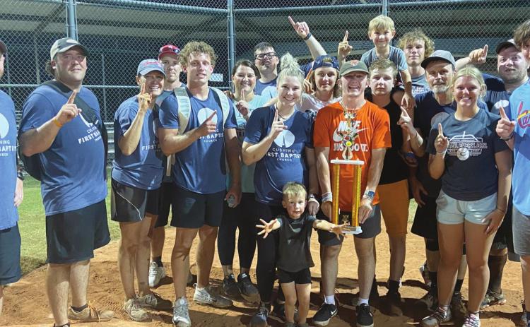 Cushing Church Co-Ed Softball League Champs