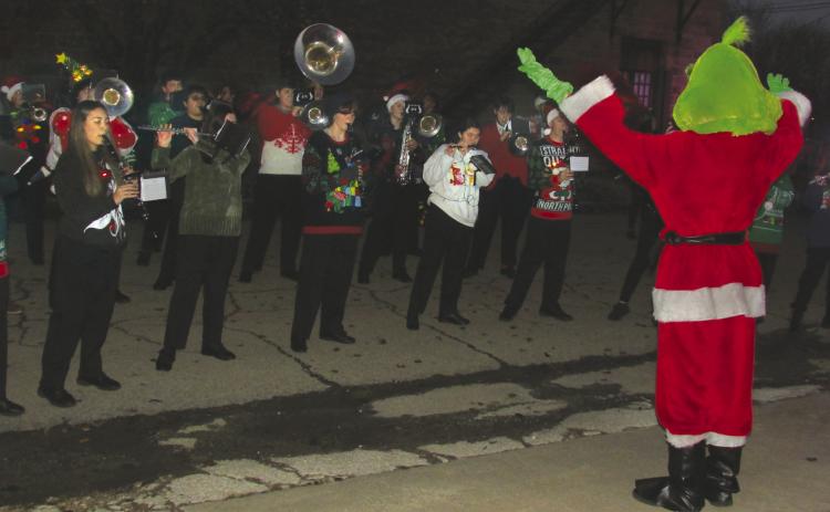 The Mean One leads the band!