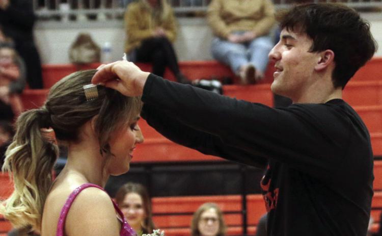 Blaze Berlowitz and Tatum Caulfield were named 2023 Basketball Homecoming King and Queen on January 13.