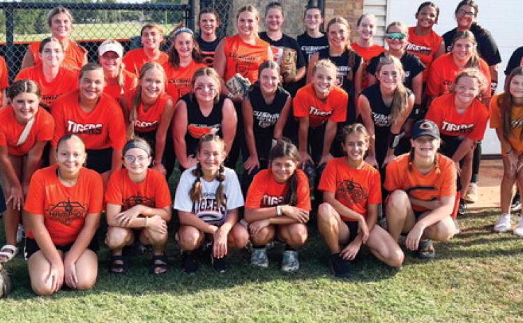 The Cushing Lady Tigers softball team competed in its Annual Orange and Black scrimmage last Saturday, kicking off the 2023 fast-pitch season.