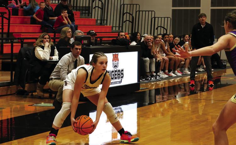 Macy Townes, in her first start of the season, was instrumental in holding Mannford’s top scorer to just 11 points.