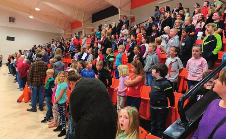 Agra Public School celebrated Veterans Day by holding a special assembly were they honored those who served on Thursday, Nov. 11.