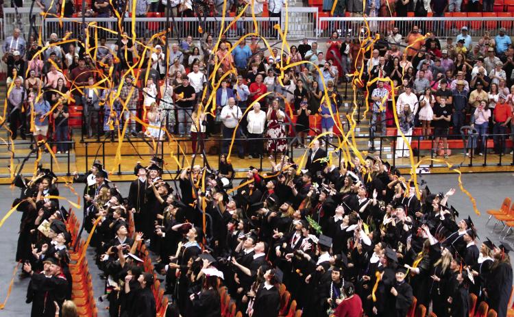CHS graduates celebrate.
