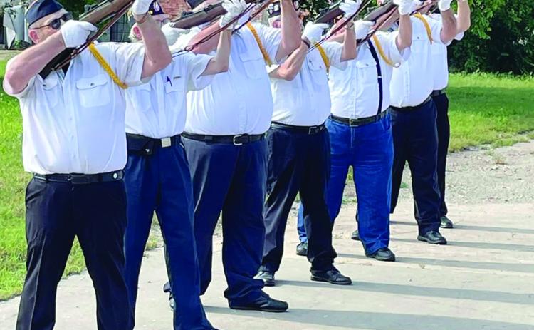 Cushing American Legion Post 108 honors those who made the ultimate sacrifice for our freedoms with a 21 gun salute on Memorial Day, Monday, May 29.