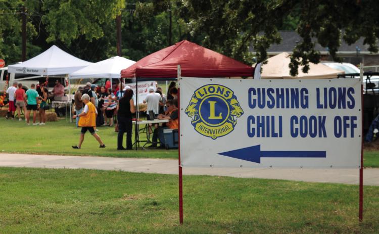 Cushing Lions Club  Chili Cook-Off   results
