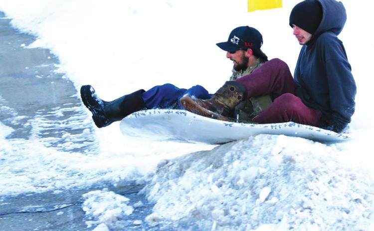 Slippery slope And a car hood