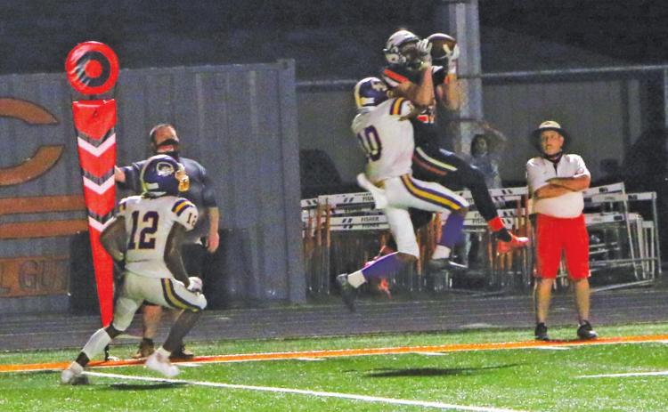 Camden Crooks reels in a clutch pass reception, setting up the Tigers for their first TD of the season.