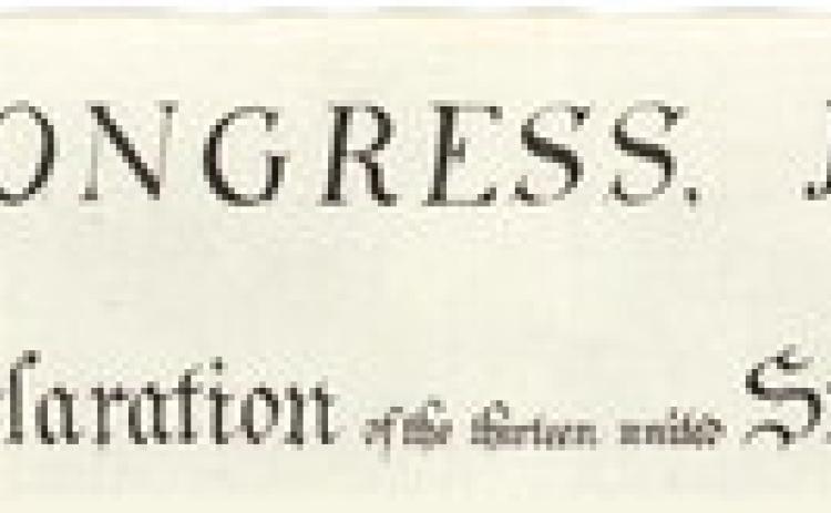 In Congress, July 4, 1776