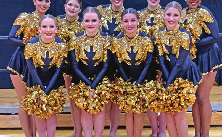The CHS Dance Team’s virtual state entry was good enough to earn them a third place at state overall.They are: front row from left, Jordyn Vaughan, Julia Kendrick, Georgia Griff eth and Ava Babinek. Back row from left Karime Mendez, Carris McDonald, Ryan Gaskins, Tatum Caulfi eld and Peyton Wood.