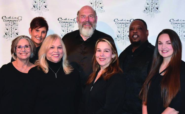 Pictured are this year’s members of the Cushing Community Theatre’s Board of Directors. Back row, left to right: Vice President Cheryl Sheldon, Treasurer Brett Anderson, Quincy Morris. Front row, left to right: Secretary Pam Music, President Michele Music, DeNae Brown, and Krystle Hutchko.